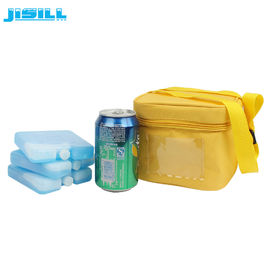 مواد غذایی درجه HDPE + SAP بسته های یخ کوچک بلوک یخ / ژل یخ در داخل مایع 10 * 10 * 2 سانتی متر برای مواد غذایی منجمد